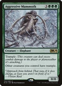 Aggressive Mammoth - Core Set 2019 - Magic: The Gathering card