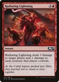Radiating Lightning - Core Set 2019 - Magic: The Gathering card