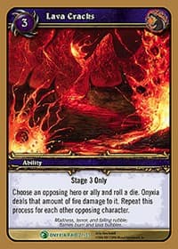 Lava Cracks - Onyxia's Lair - WoW card