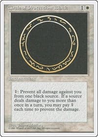 Circle of Protection: Black - Fourth Edition - Magic: The Gathering card