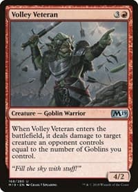 Volley Veteran - Core Set 2019 - Magic: The Gathering card