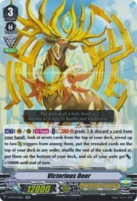 Victorious Deer - V-BT01: Unite! Team Q4 - Cardfight Vanguard card