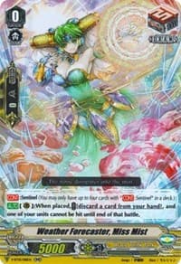 Weather Forecaster, Miss Mist - V-BT01: Unite! Team Q4 - Cardfight Vanguard card
