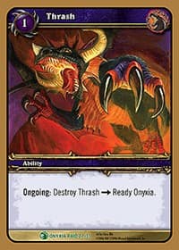 Thrash - Onyxia's Lair - WoW card
