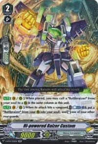 Hi-powered Raizer Custom - V-BT01: Unite! Team Q4 - Cardfight Vanguard card