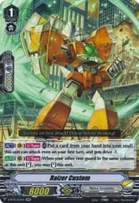 Raizer Custom - V-BT01: Unite! Team Q4 - Cardfight Vanguard card