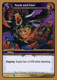 Tooth and Claw - Onyxia's Lair - WoW card