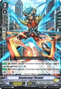 Boomerang Thrower - V-BT01: Unite! Team Q4 - Cardfight Vanguard card