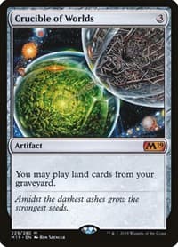 Crucible of Worlds - Core Set 2019 - Magic: The Gathering card
