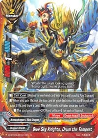 Blue Sky Knights, Drum the Tempest - Solar Strife - Future Card BuddyFight card