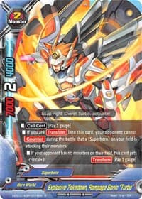 Explosive Takedown, Rampage Sonic "Turbo" - Solar Strife - Future Card BuddyFight card