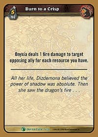 Burn to a Crisp - Onyxia's Lair - WoW card