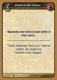 Chink in Her Armor - Onyxia's Lair - WoW card