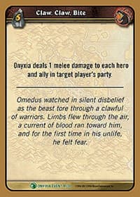 Claw, Claw, Bite - Onyxia's Lair - WoW card