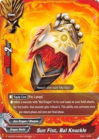 Sun Fist, Bal Knuckle - Solar Strife - Future Card BuddyFight card