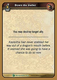 Down the Gullet - Onyxia's Lair - WoW card