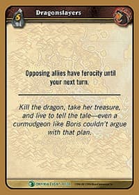 Dragonslayers - Onyxia's Lair - WoW card