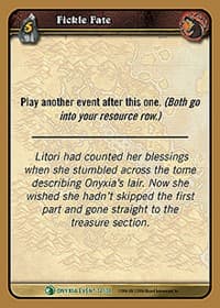 Fickle Fate - Onyxia's Lair - WoW card