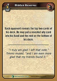 Hidden Reserves - Onyxia's Lair - WoW card