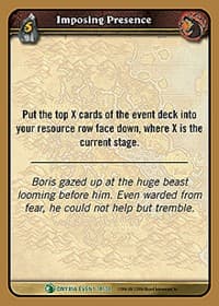 Imposing Presence - Onyxia's Lair - WoW card