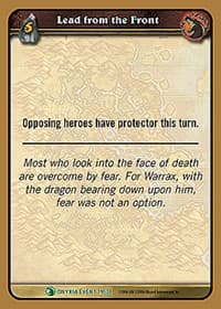 Lead from the Front - Onyxia's Lair - WoW card