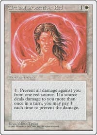 Circle of Protection: Red - Fourth Edition - Magic: The Gathering card