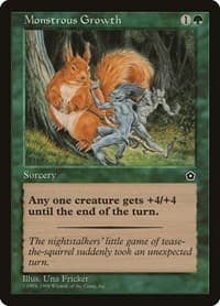 Monstrous Growth - Portal Second Age - Magic: The Gathering card