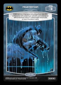 Frustration - Batman - MetaX TCG card