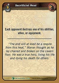 Sacrificial Meal - Onyxia's Lair - WoW card