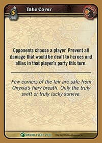 Take Cover - Onyxia's Lair - WoW card