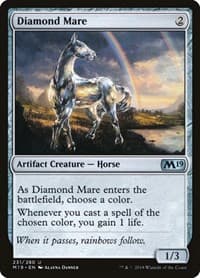 Diamond Mare - Core Set 2019 - Magic: The Gathering card