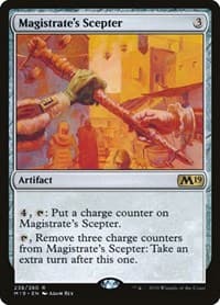 Magistrate's Scepter - Core Set 2019 - Magic: The Gathering card