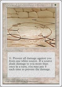 Circle of Protection: White - Fourth Edition - Magic: The Gathering card