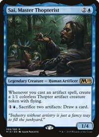 Sai, Master Thopterist - Core Set 2019 - Magic: The Gathering card