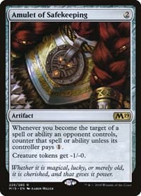 Amulet of Safekeeping - Core Set 2019 - Magic: The Gathering card