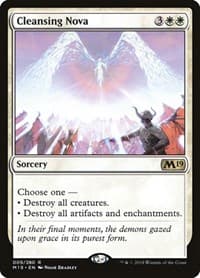 Cleansing Nova - Core Set 2019 - Magic: The Gathering card