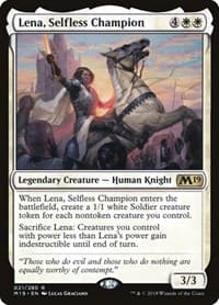 Lena, Selfless Champion - Core Set 2019 - Magic: The Gathering card