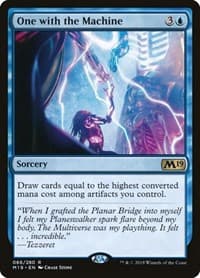 One with the Machine - Core Set 2019 - Magic: The Gathering card