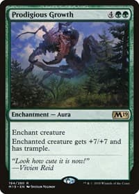Prodigious Growth - Core Set 2019 - Magic: The Gathering card