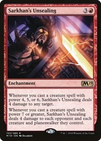 Sarkhan's Unsealing - Core Set 2019 - Magic: The Gathering card