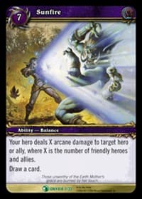 Sunfire - Onyxia's Lair Treasure - WoW card