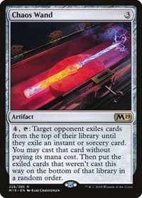 Chaos Wand - Core Set 2019 - Magic: The Gathering card