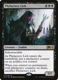 Phylactery Lich - Core Set 2019 - Magic: The Gathering card