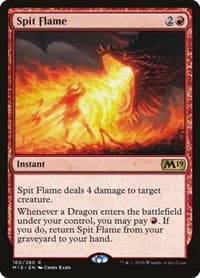 Spit Flame - Core Set 2019 - Magic: The Gathering card