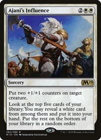 Ajani's Influence - Core Set 2019 - Magic: The Gathering card