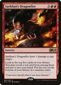 Sarkhan's Dragonfire - Core Set 2019 - Magic: The Gathering card
