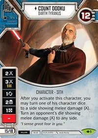 Count Dooku - Darth Tyranus - Way of the Force - Star Wars: Destiny card