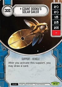 Count Dooku's Solar Sailer - Way of the Force - Star Wars: Destiny card