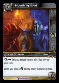 Bloodfang Hood - Onyxia's Lair Treasure - WoW card