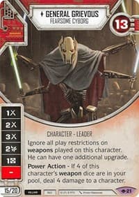 General Grievous - Fearsome Cyborg - Way of the Force - Star Wars: Destiny card